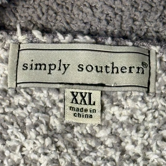 Simply Southern XXL Long Line Cardigan Southwestern Geometric Duster Soft Fuzzy - Picture 6 of 14